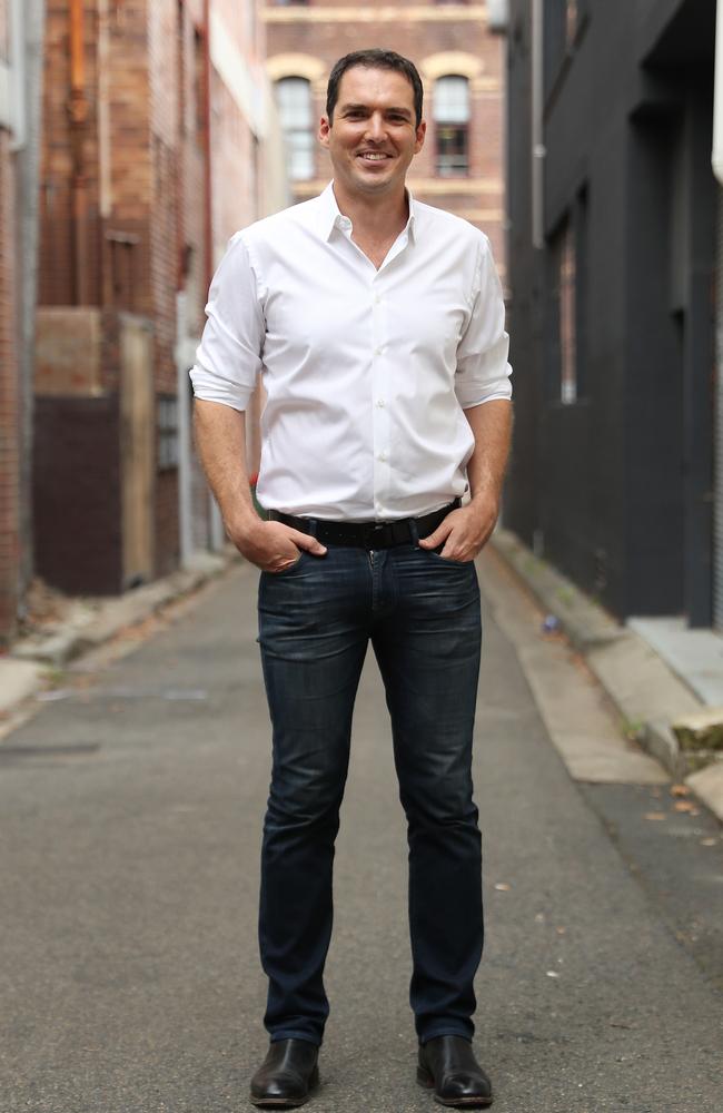 Sky News First Edition host Peter Stefanovic in Surry Hills. Picture: Brett Costello