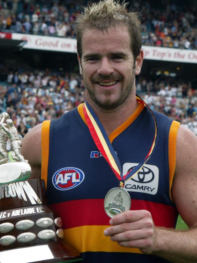 Mark Ricciuto with the trophy and Showdown Medal after winning Showdown 17 in 2005. 