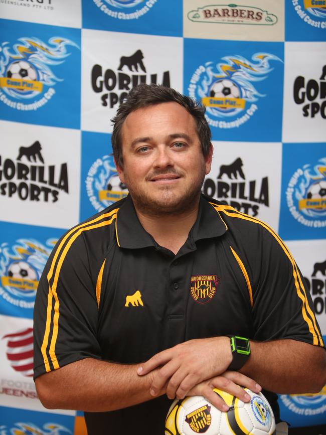 Pictured at the Mudgeeraba Soccer Club, Jamie Boelen Mudgeeraba's new Gold Coast Premier League football (soccer) coach. Picture Mike Batterham