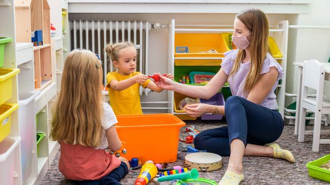 In 2022, average Australian households spent 16 per cent of their net income on childcare costs, compared to the OECD average of 9 per cent. Picture: Supplied