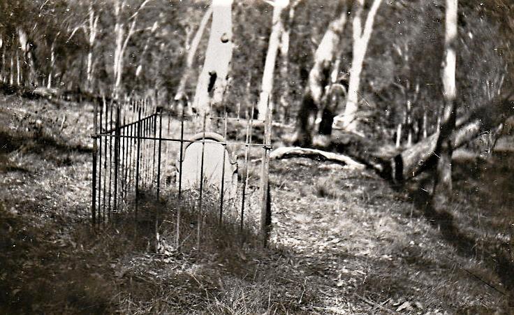 EARLY DAYS: The lonely grave of Gertrude is a grim reminder of the hardships the early pioneers had to contend with. Harry Rashleigh was there at that time and had a clear memory of the tragedy. Picture: Ray Humphrys