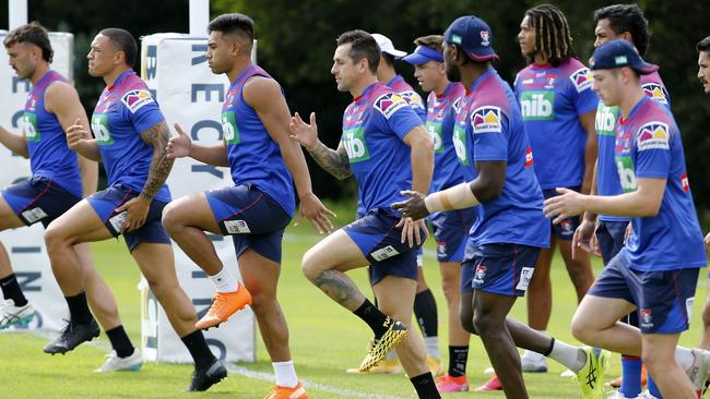 Adam O’Brien says he needs to be patient with his Knights team this season. Picture: AAP