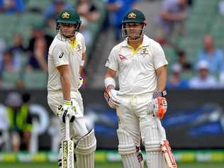 BANNED: Steve Smith and David Warner have landed in hot water following the ball-tampering scandal in the third Test between Australia and South Africa in Cape Town. Picture: JOE CASTRO/AAP PHOTOS