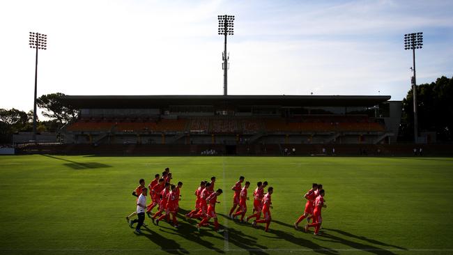 The team have only three-and-a-half days to acclimatise before their opener in the Asia Cup. Picture: Richard Dobson