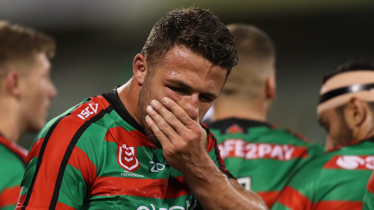 South Sydney captain Sam Burgess is battling a shoulder problem.