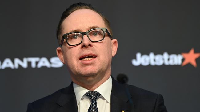 Qantas chief executive Alan Joyce says ‘clear metrics’ about a path out of lockdowns are needed. Picture: Jeremy Piper