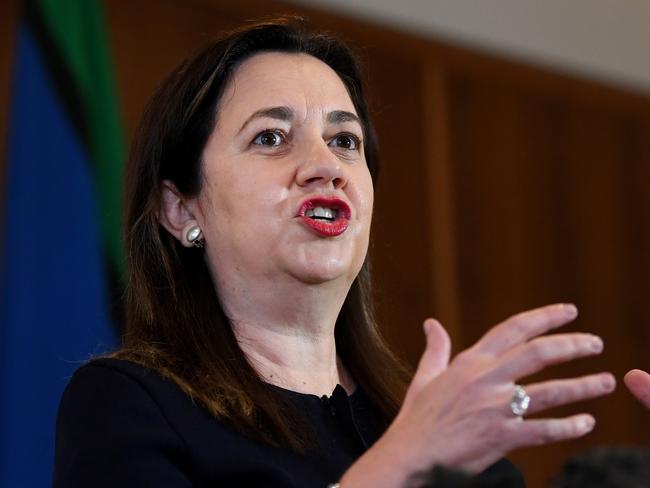 BRISBANE, AUSTRALIA - NewsWire Photos - JUNE 30, 2021.Queensland Premier Annastacia Palaszczuk is speaks during a Covid update press conference. Queensland has gone into a 3-day lockdown due a Covid outbreak.Picture: NCA NewsWire / Dan Peled