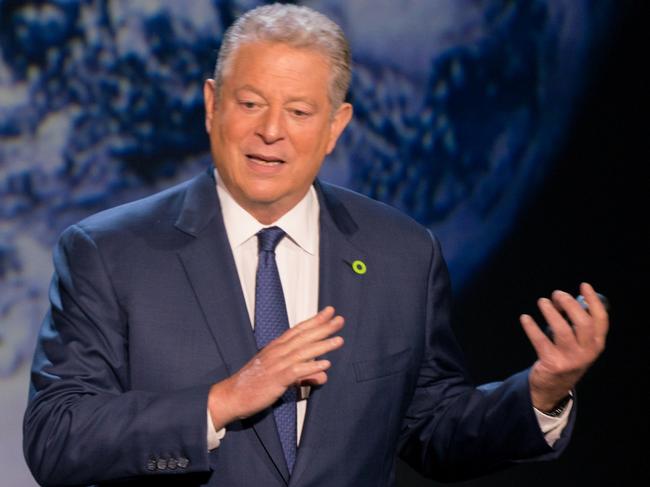 Al Gore giving his updated presentation in Houston, TX in An Inconvenient Sequel: Truth To Power from Paramount Pictures and Participant Media.