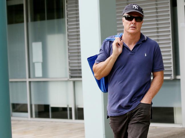 Simon Monteiro appears in Gosford court turning his camera on waiting media Tuesday 9th April 2019. He was dubbed the "playboy rapist"for sexual assault charges. Picture: Sue Graham