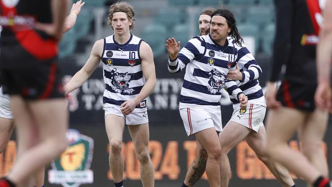 Allen Christensen Lauderdale playing coach. TSL grand final 2024 - North Launceston V Lauderdale. Picture: Nikki Davis-Jones