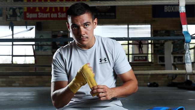 SUNDAY TELEGRAPH - Pictured is Boxer Tim Tszyu at the Kostya Tszyu Boxing Gym in Rockdale today. Picture: Tim Hunter.