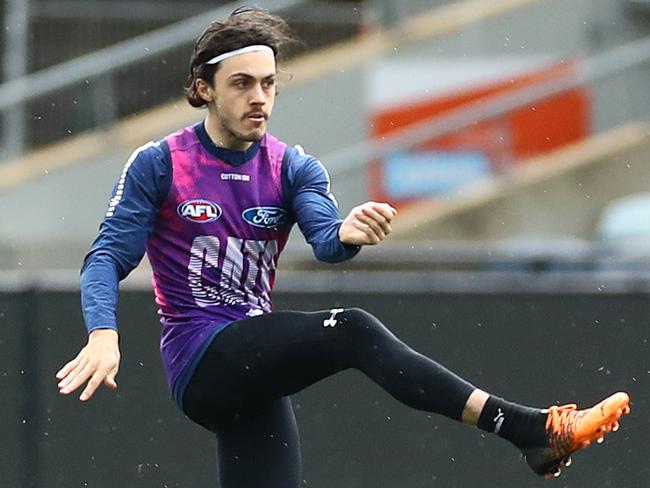 Bradley Close at Geelong Cats training. Picture: Alison Wynd