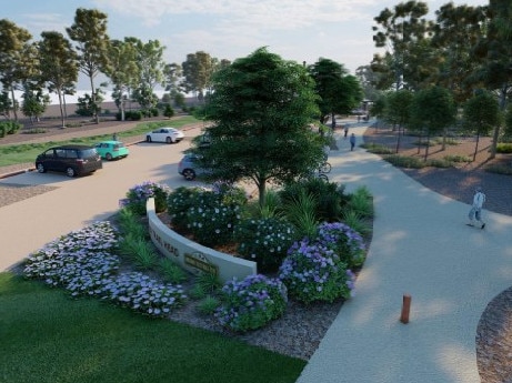 An artist's impression of Brisbane Valley Rail Trail Wulkuraka. Picture: Supplied