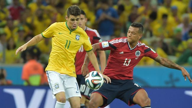 Brazil's midfielder Oscar could step up to centre stage.