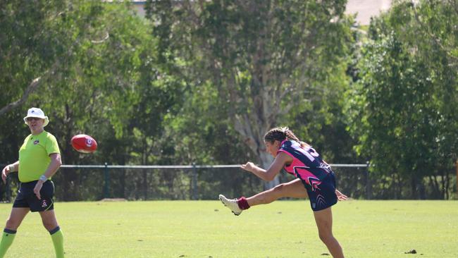 Pacific Pines State High School rising star Chloe Slack in action. Pic: Supplied.