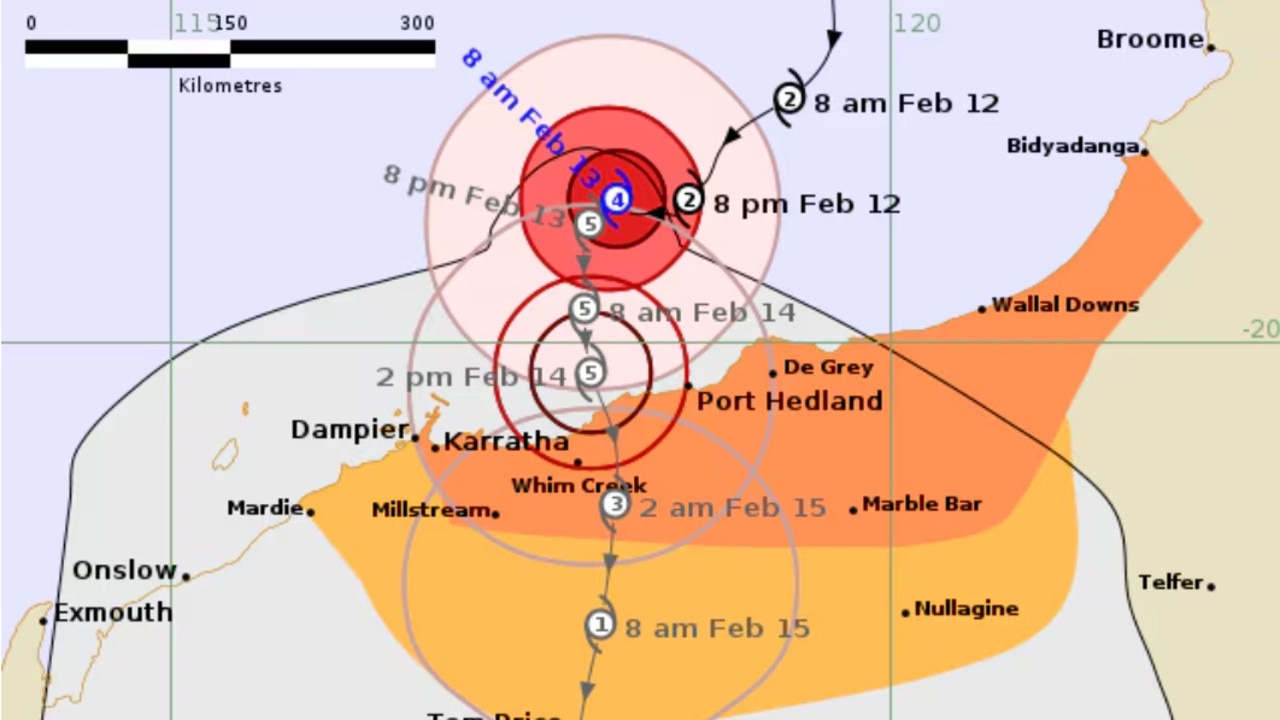 The latest track map for Tropical Cyclone Zelia.