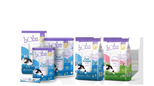 Bubs Australia has made sales of its new range of cow's milk powders into East Africa and the Pacific Island, among its more traditional markets of China and Vietnam.