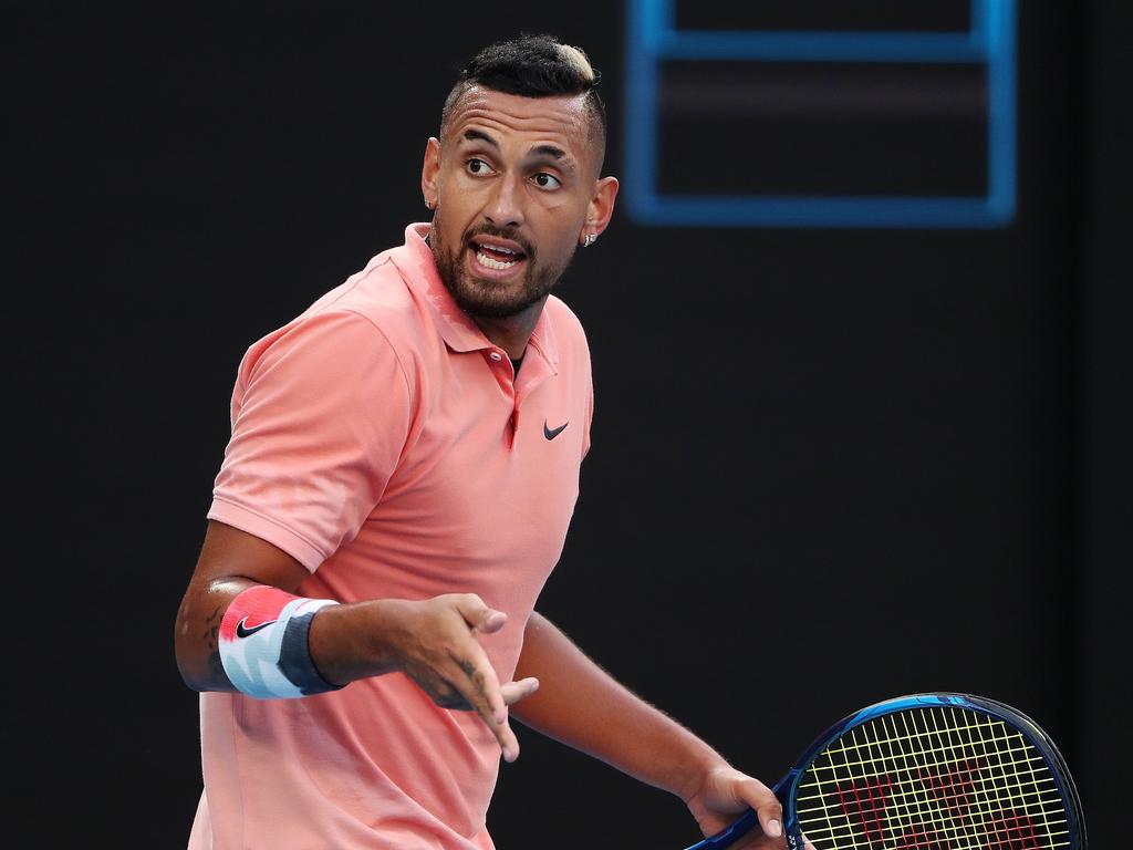 Kyrgios isn’t happy.