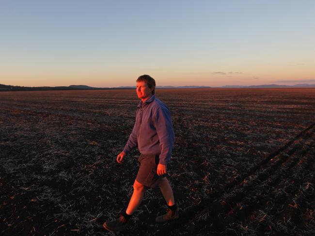 A local farmer at Breeza outside Gunnedah in Liverpool Plains, northwest NSW.