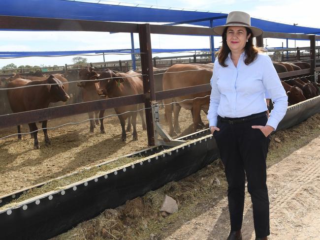 Queensland Premier Annastacia Palaszczuk visited towns in western Queensland, including Longreach on Tuesday, May 4.