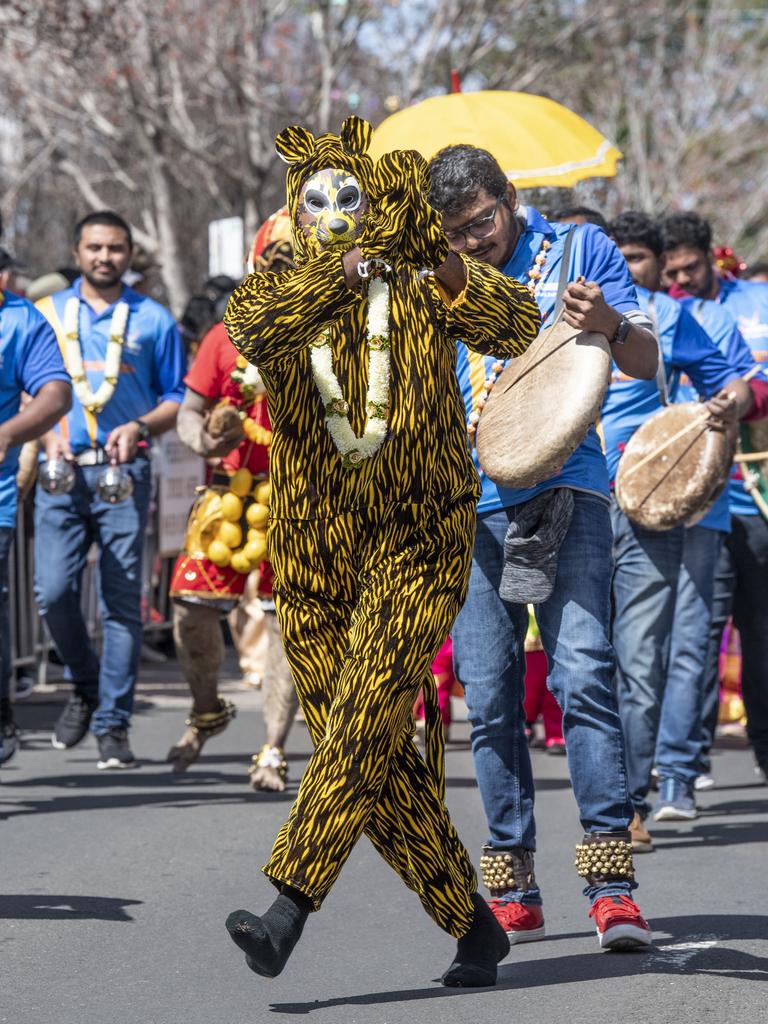 Varnam Cultural Society float in the Grand Central Floral Parade. Saturday, September 17, 2022. Picture: Nev Madsen.