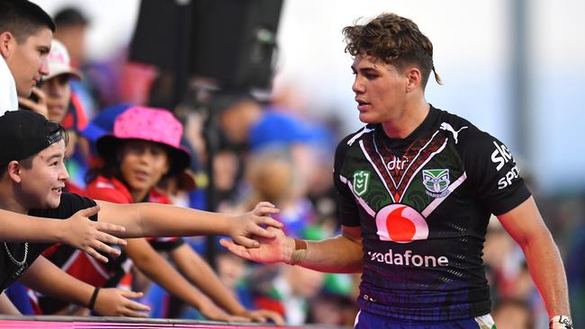 Nathan Brown would prefer Reece Walsh be given time to develop at club level before he made his Origin debut. Picture: Albert Perez/Getty Images