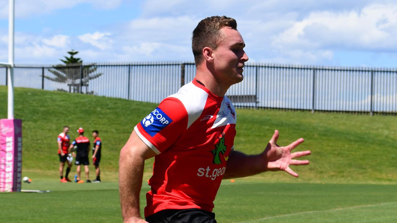 Former Wests Tigers hooker Jacob Liddle sporting his new colours at St George Illawarra. Credit: Supplied.