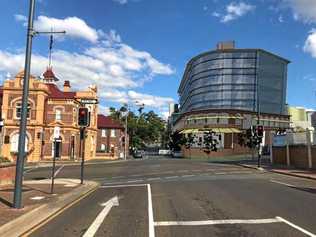 A development application for offices, restaurant and shop at 90 Limestone St, Ipswich has been submitted to Ipswich City Council. Picture: Lachlan Mcivor