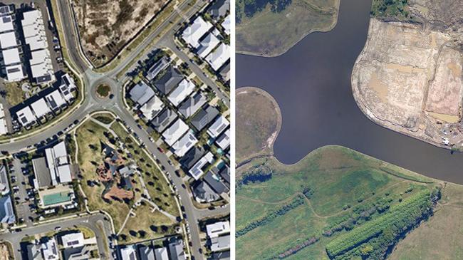 New aerial images have shown the stark reality for homeowners fleeing the nation’s big cities. Picture: Nearmap