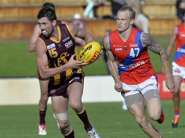 Chris Phelan on the burst during his time at Subiaco. Picture: Theo Fakos