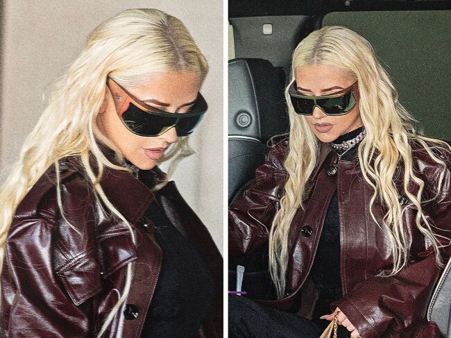 Christina Aguilera leaves LAX for Sydney, Australia