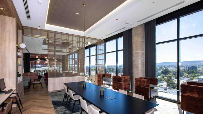 Crowne Plaza workspace on Level 10. Picture: Russell Millard