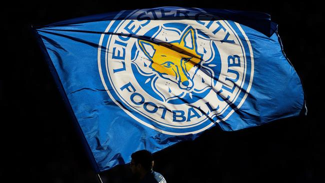 LEICESTER, ENGLAND - FEBRUARY 03: A Leicester City flag ahead the Premier League match between Leicester City and Manchester United at The King Power Stadium on February 03, 2019 in Leicester, United Kingdom. (Photo by Catherine Ivill/Getty Images)