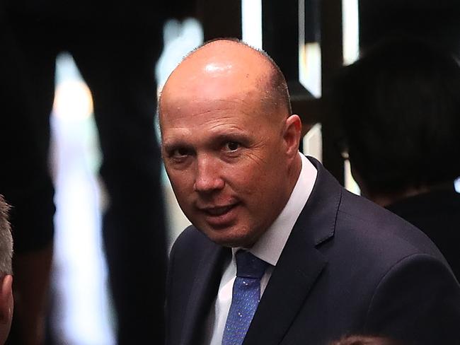 Peter Dutton in the House of Representatives Chamber at Parliament House in Canberra. Picture Kym Smith