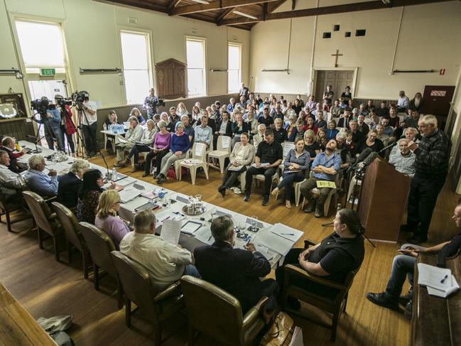 TH epacked Central Highlands Council meeting on Tuesday. Picture: EDDIE SAFARIK