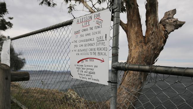 The Blackmans Bay Blowhole. Picture: MATHEW FARRELL