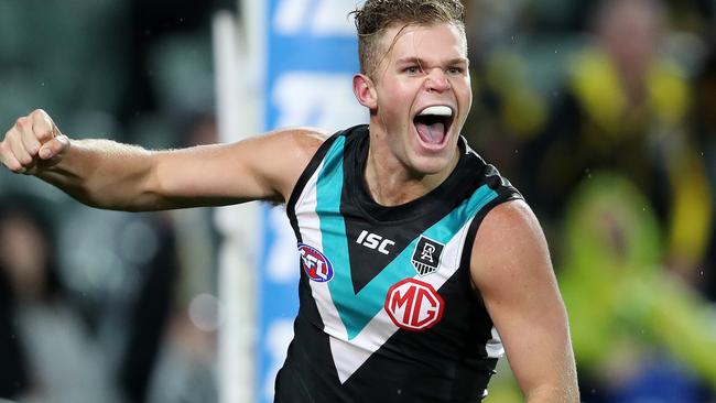 Dan Houston has been an important part of Port Adelaide’s success so far this season. Picture: Sarah Reed