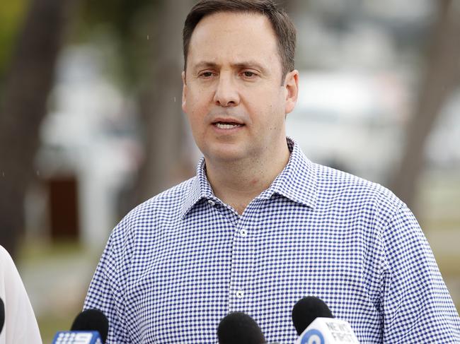 Minister for Defence Industry Steven Ciobo formally announces his retirement from politics. Picture: AAP