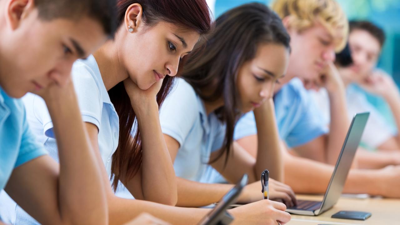 The majority of Aussie Year 9 students are writing at a Year 3 level, a new report claims. Picture: istock