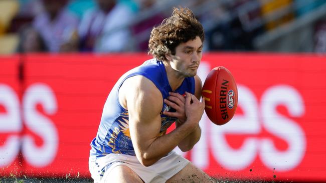 Tom Barrass of the Eagles. Picture: Russell Freeman/AFL Photos via Getty Images