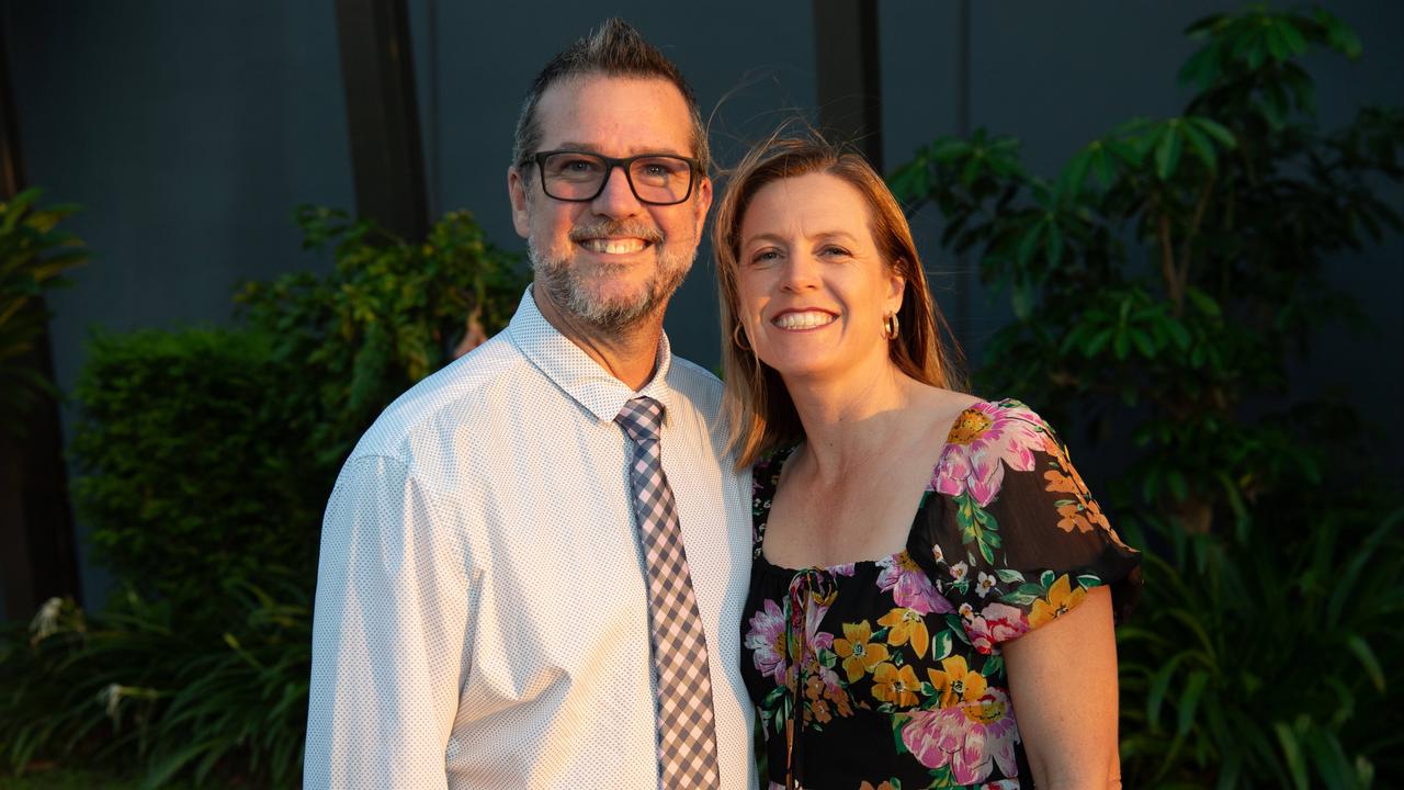 Grant Dewsbury CEO of Turf Club and Lisa Dewsbury at the 2023 Top End Racing Awards, Darwin. Picture: Pema Tamang Pakhrin