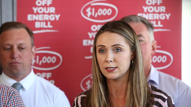 Queensland Housing Minister Meaghan Scanlon was with the Queensland Premier Steven Miles as he started in Townsville at the start of the Queensland Election Picture Adam head