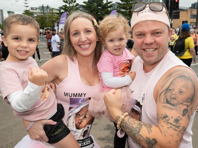 Team scarlett, Matt, Kirsten, Nash and Layla. Picture: Tony Gough