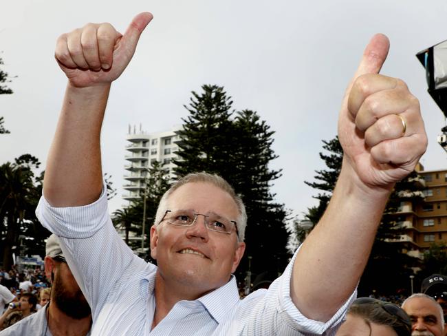 Australia Day in Cronulla. Crowds flock to get their selfie with  Prime Minister Scott Morrison at Cronulla Beach. Photos by Chris Pavlich for The Daily Telegraph