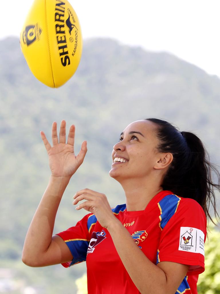 
                        <s1>IMPACT: AFL Cairns' new junior development officer, Tarin Moke,</s1>has been impressed by level of enthusiasm shown by children in all local sports.<ld pattern=" "/>
                        <source>Picture: ANNA ROGERS</source>
                     