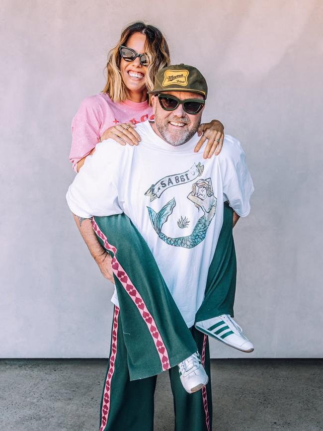 Husband and wife duo Ash Tardrew and Jason McDonnell of Gold Coast based clothing label Sabbi. Source: Instagram.