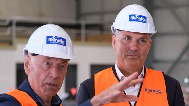 Lino Bisinella and Deputy Prime Minister Richard Marles. Picture: Mark Wilson