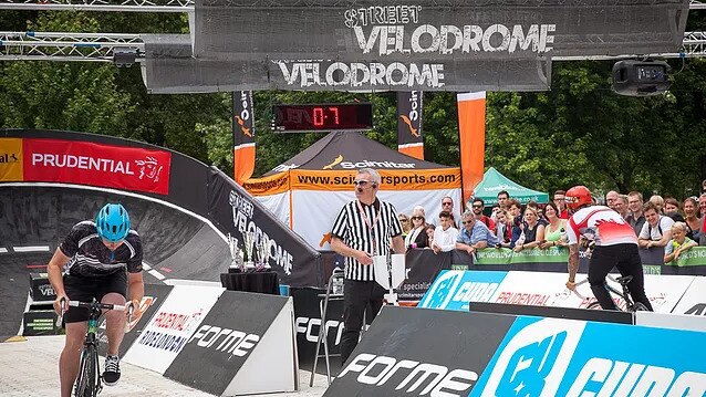 The StreetVelodrome pop-up series in the UK. Picture: Supplied.