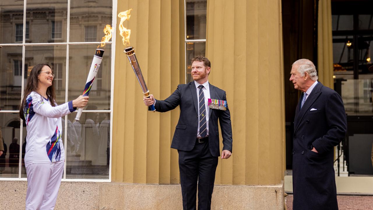 Legacy Centenary Torch Relay 2023 Aussies light flame in front of King