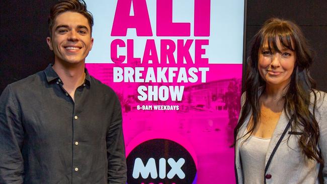 Mix 102.3 Max Burford and Ali Clarke Picture: Supplied